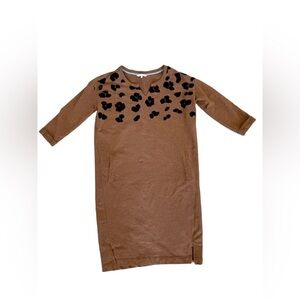 Sandwich_ By Anthropologie leopard dress Leopard Print 3/4 Sleeve XS